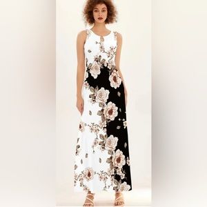 Women’s sleeveless maxi dress with pockets